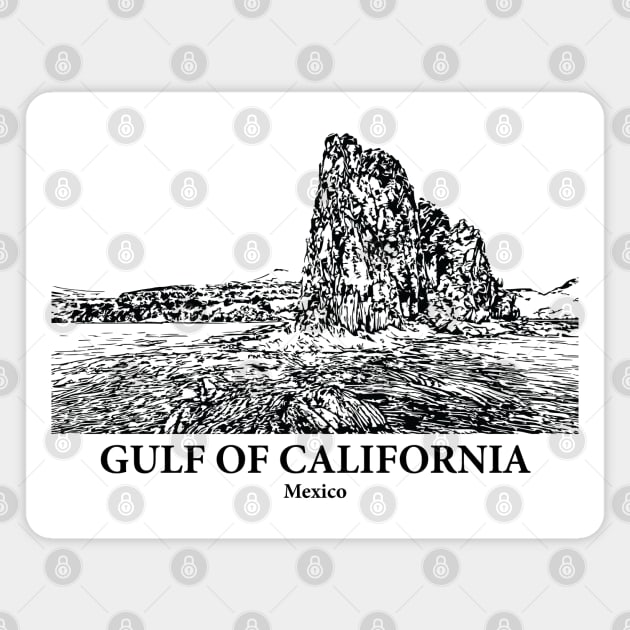 Gulf of California - Mexico Magnet by Lakeric